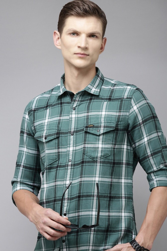 Buy Green Shirts for Men by VAN HEUSEN Online