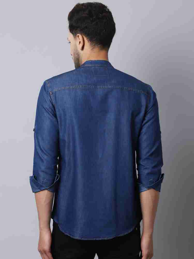 METRONAUT Men Solid Casual Dark Blue Shirt - Buy METRONAUT Men