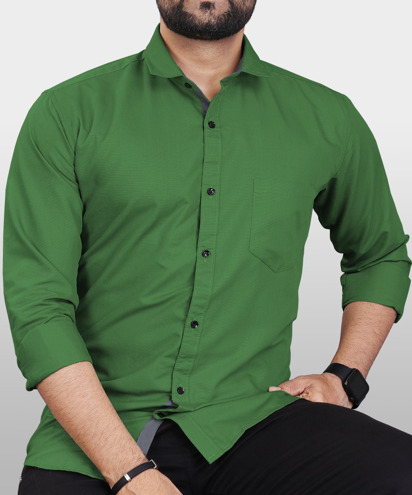 VeBNoR Men Solid Casual Green Shirt Buy VeBNoR Men Solid Casual Green Shirt Online at Best Prices in India Flipkart