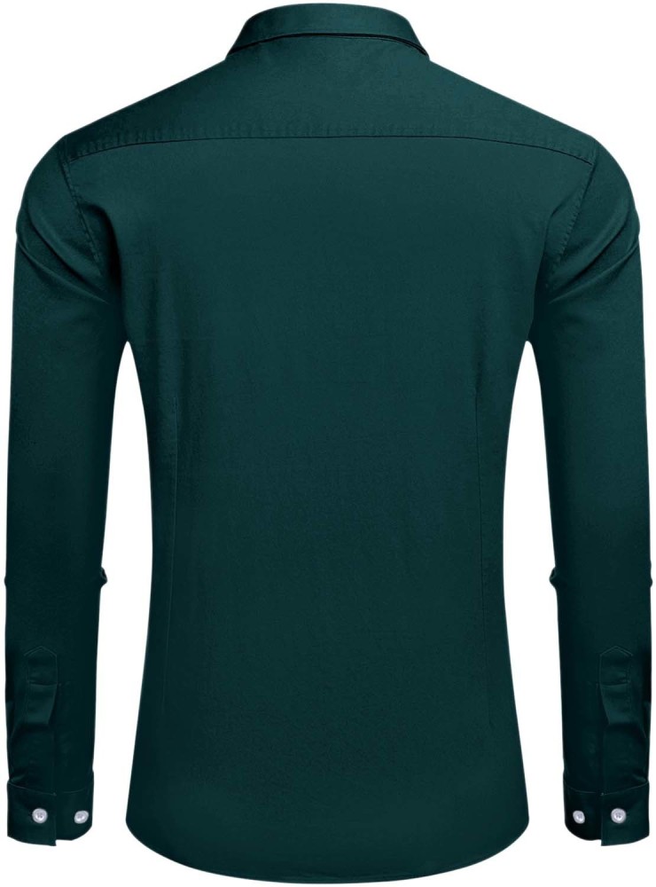 Jack Wills Hinton Stretch Skinny Fit Shirt In Green, 55% OFF