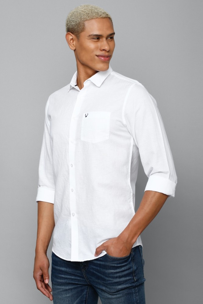Allen Solly Casual Shirts : Buy Allen Solly Men White Slim Fit