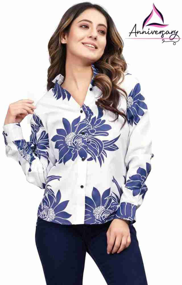 Virasat Fashion Casual Printed Women Multicolor Top