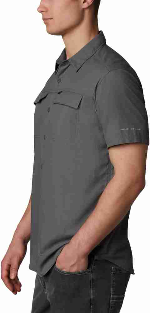 Columbia Sportswear Men Solid Casual Grey Shirt - Buy Columbia Sportswear  Men Solid Casual Grey Shirt Online at Best Prices in India