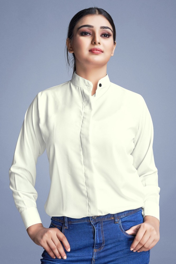 ZIOZIE Women Solid Casual White Shirt Buy ZIOZIE Women Solid Casual White Shirt Online at Best Prices in India Flipkart