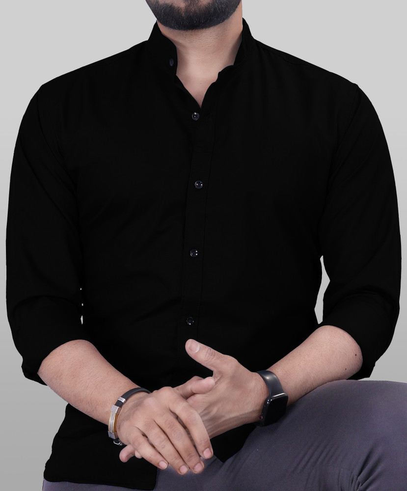 VeBNoR Men Solid Casual Black Shirt Buy VeBNoR Men Solid Casual Black Shirt Online at Best Prices in India Flipkart