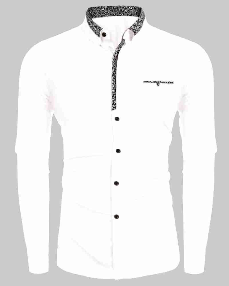 Cloth Factory Men Solid Formal White Shirt - Buy Cloth Factory Men Solid  Formal White Shirt Online at Best Prices in India