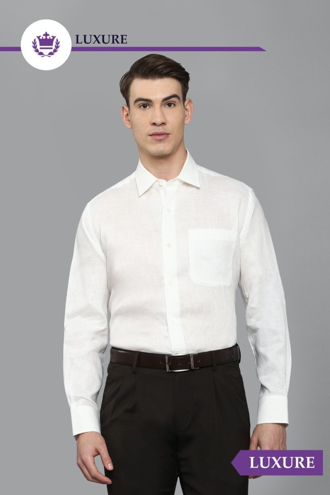 Buy Luxure By Louis Philippe Men's Solid Slim fit Formal Shirt