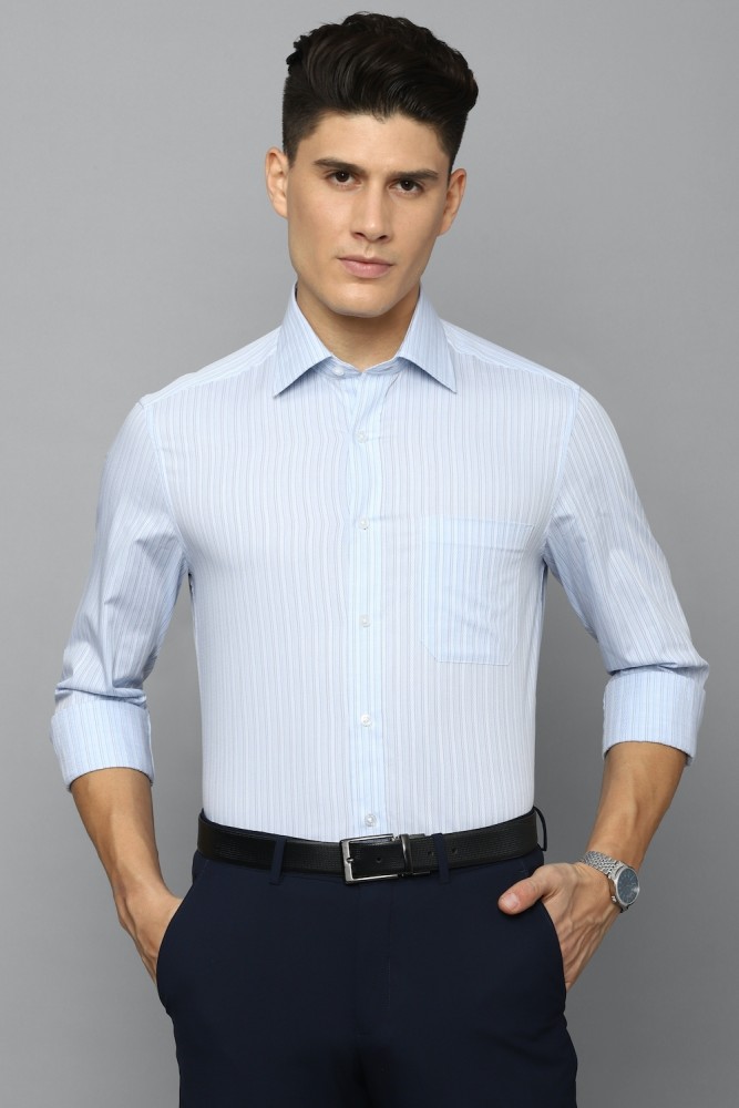 LOUIS PHILIPPE Men Striped Formal Blue Shirt - Buy LOUIS PHILIPPE Men  Striped Formal Blue Shirt Online at Best Prices in India