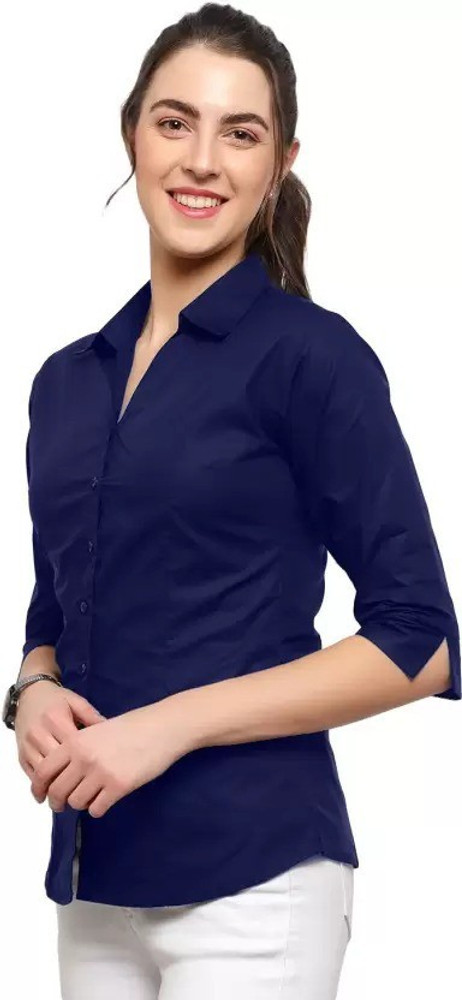 Navy blue shirt for on sale girls