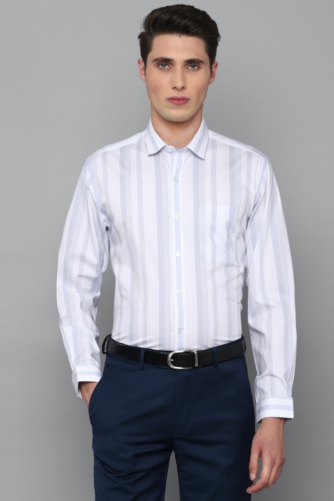 LOUIS PHILIPPE Men Striped Formal White Shirt - Buy LOUIS PHILIPPE Men  Striped Formal White Shirt Online at Best Prices in India