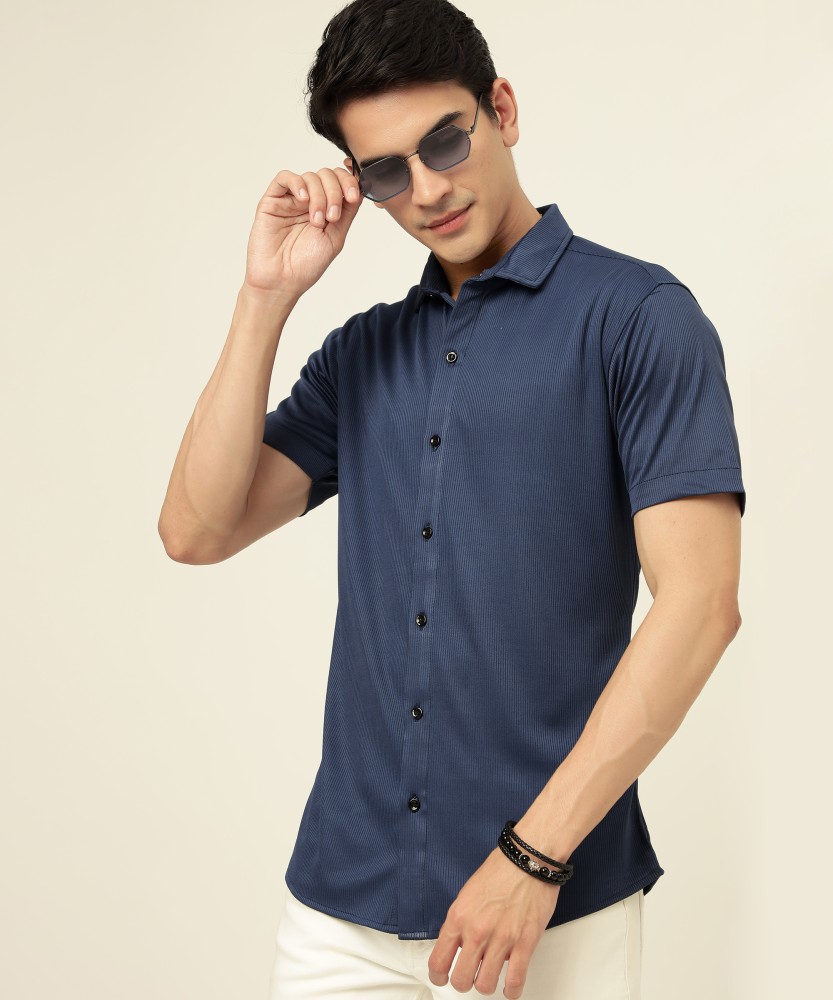 navy blue shirt flipkart