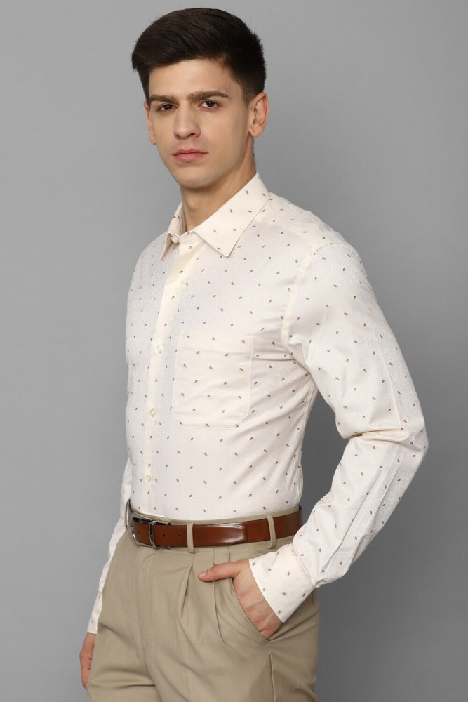 Buy LOUIS PHILIPPE Mens Slim Collar Self Printed Formal Shirt