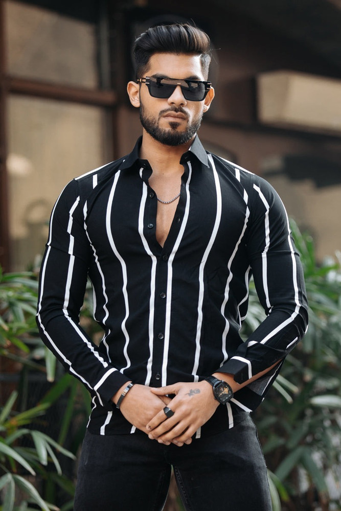 VERANCY Men Self Design Casual Black Shirt Buy VERANCY Men Self Design Casual Black Shirt Online at Best Prices in India Flipkart