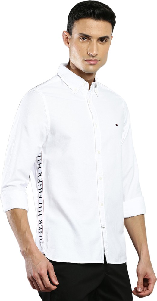 TOMMY HILFIGER Women Solid Casual White Shirt - Buy TOMMY HILFIGER Women  Solid Casual White Shirt Online at Best Prices in India