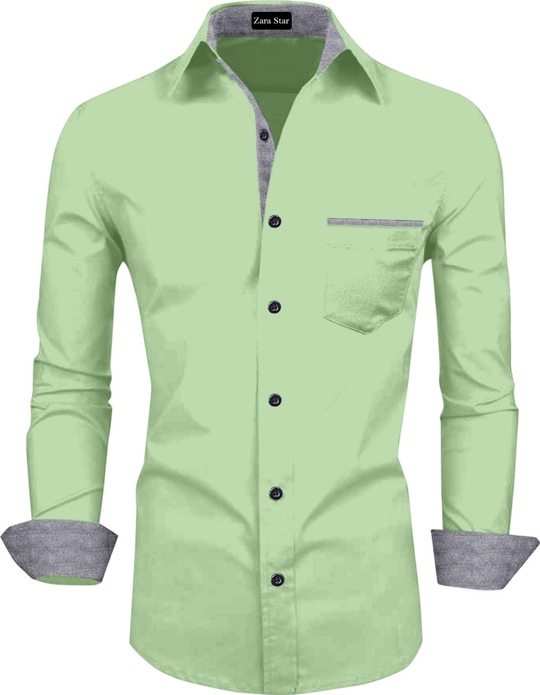 ZARA STAR Men Solid Casual Khaki Shirt Buy ZARA STAR Men Solid Casual Khaki Shirt Online at Best Prices in India Flipkart