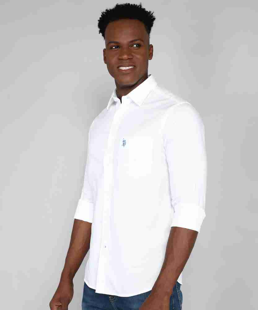 Polo white shop shirt mens