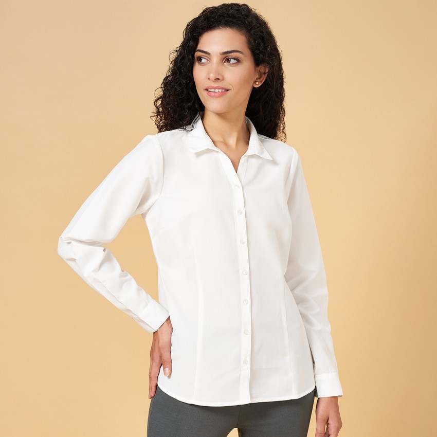 YU by Pantaloons Women Solid Casual White Shirt Buy YU by Pantaloons Women Solid Casual White Shirt Online at Best Prices in India Flipkart