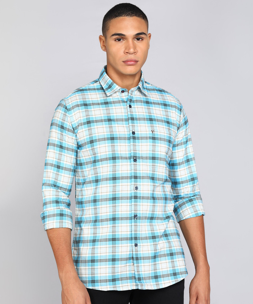 Van heusen sport men's checkered casual shirt outlet