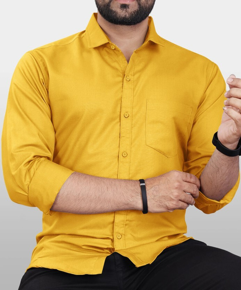 Sanjanatrading Men Self Design Casual Yellow Shirt Buy Sanjanatrading Men Self Design Casual Yellow Shirt Online at Best Prices in India Flipkart