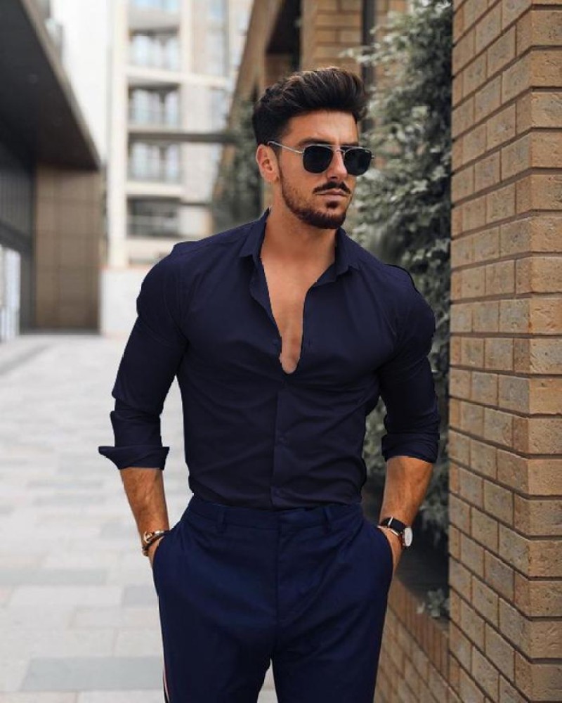 Royal blue shirt clearance online