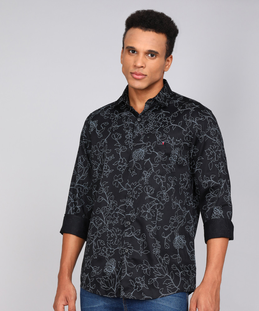 Louis Philippe Sport Men Printed Casual Black Shirt Buy Louis