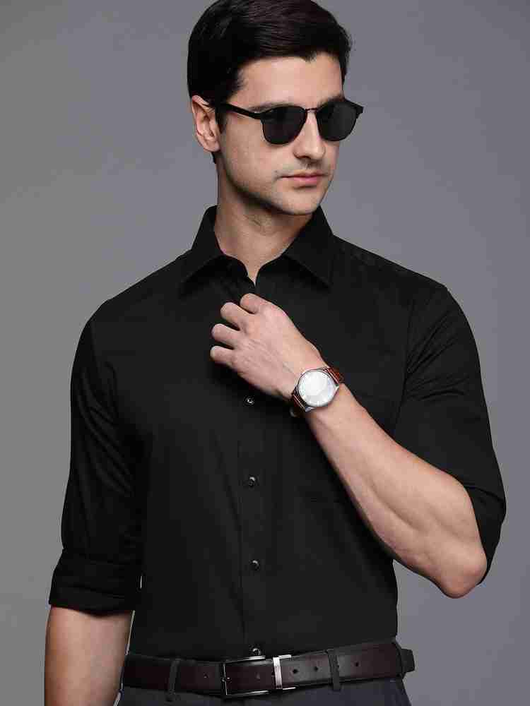 Raymond black new arrivals shirt piece