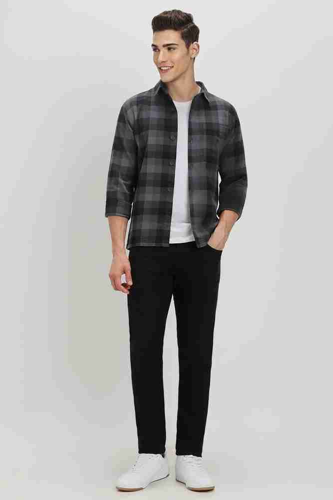 FOREVER 21 Men Checkered Casual Grey Shirt Buy FOREVER 21 Men Checkered Casual Grey Shirt Online at Best Prices in India Flipkart