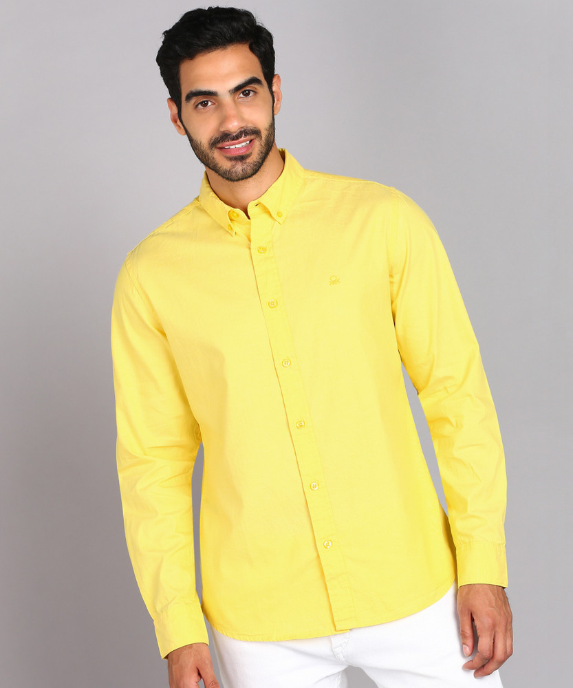United Colors of Benetton Men Solid Casual Blue Shirt Buy United Colors of Benetton Men Solid Casual Blue Shirt Online at Best Prices in India Flipkart