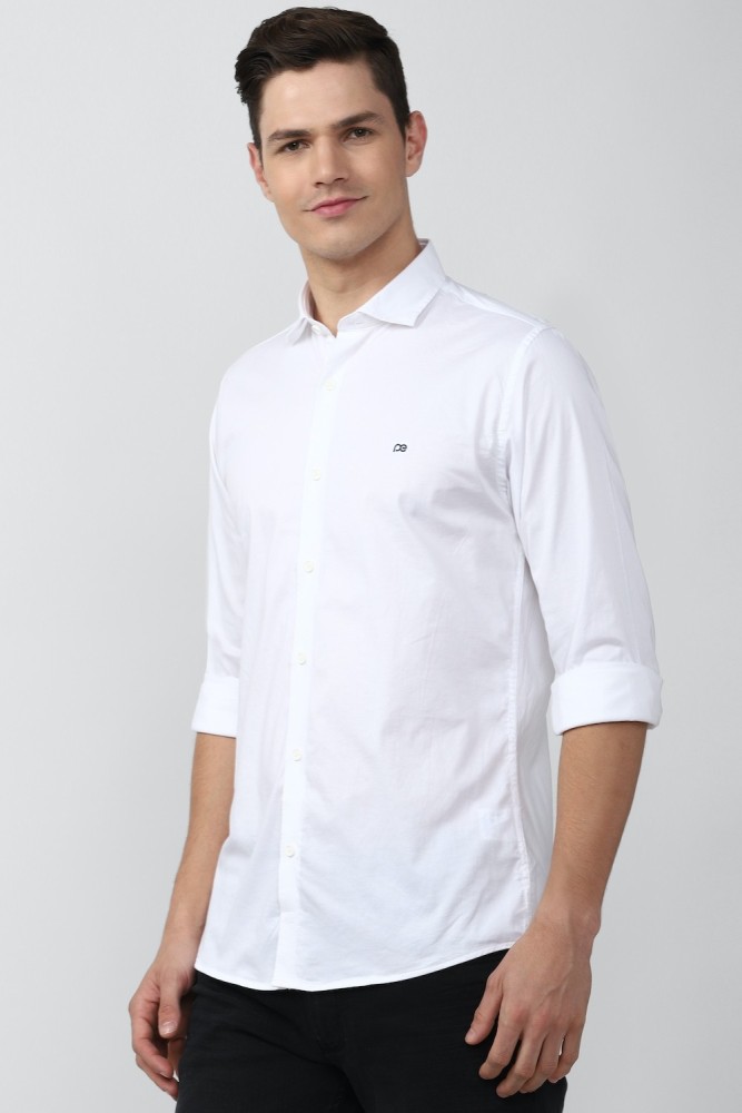 peter england white casual shirts