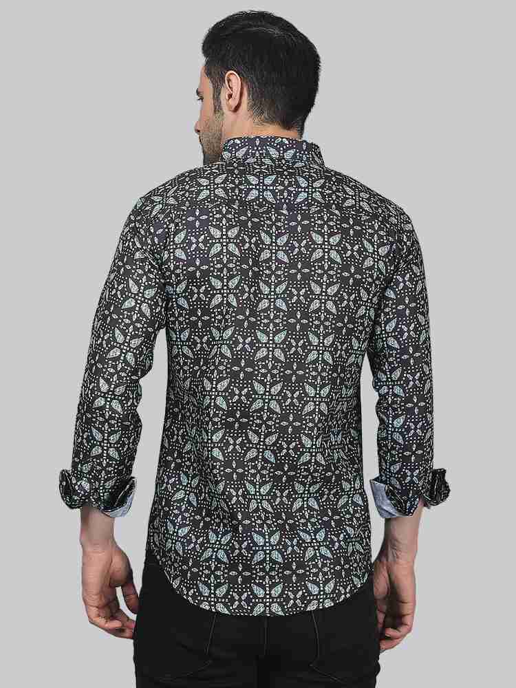 Trybuy newest Premium Fancy Fabulous Cotton Casual Multi Colored Printed Shirt for Men