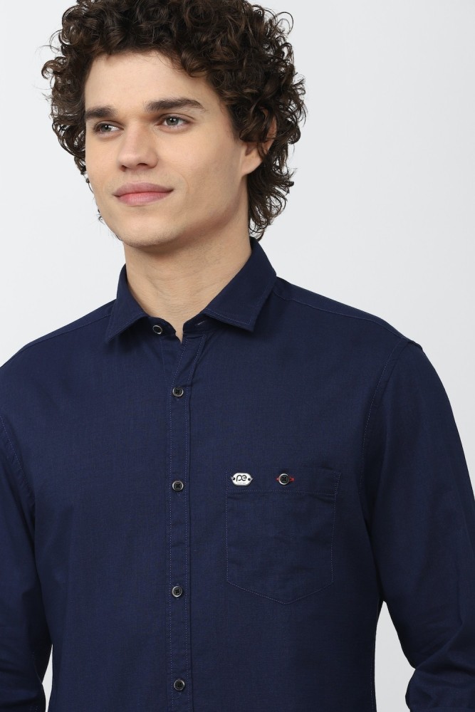 Peter england sale navy blue shirt