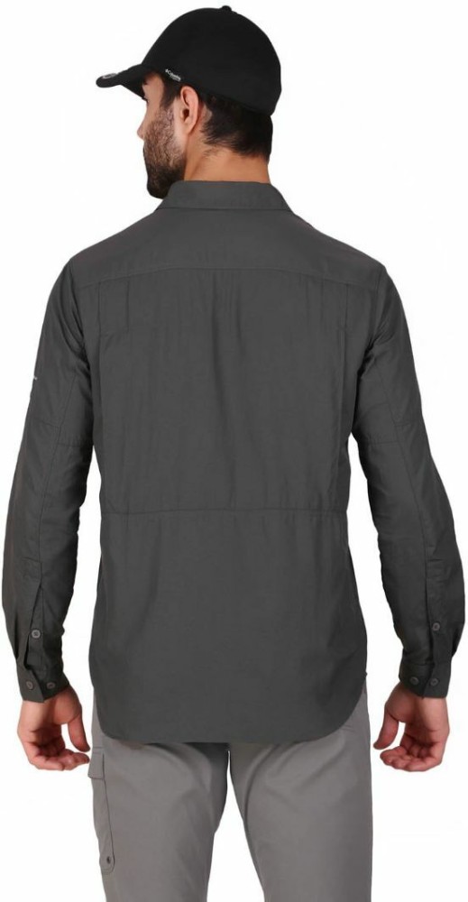 Columbia Sportswear Men Solid Casual Grey Shirt - Buy Columbia Sportswear  Men Solid Casual Grey Shirt Online at Best Prices in India