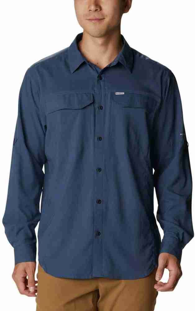 Columbia Sportswear Men Solid Casual Blue Shirt - Buy Columbia