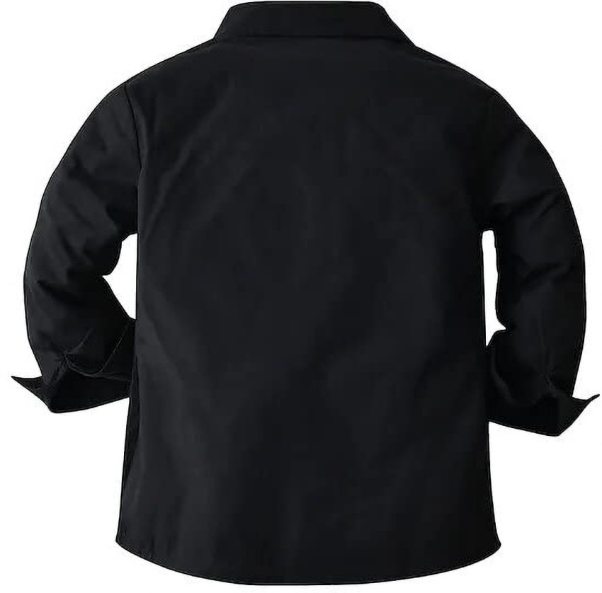 BH clothing Boys Solid Casual Black Shirt - Buy BH clothing Boys Solid  Casual Black Shirt Online at Best Prices in India