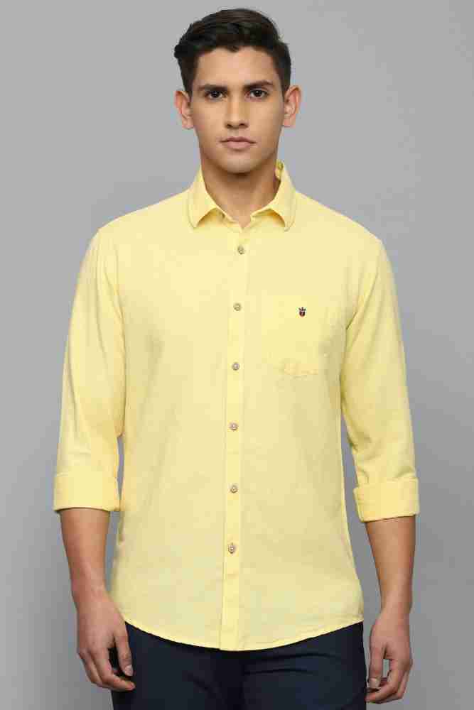 pastel yellow shirt mens