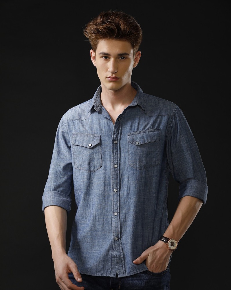 Jeans shirt store for mens flipkart