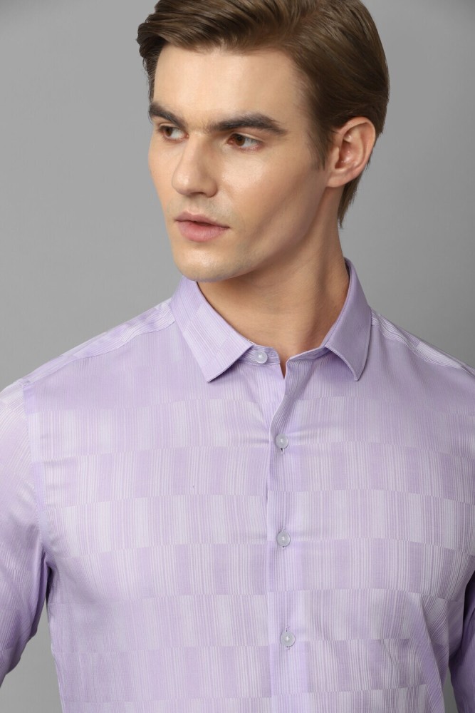 LOUIS PHILIPPE Men Self Design Formal Purple Shirt - Buy LOUIS PHILIPPE Men  Self Design Formal Purple Shirt Online at Best Prices in India
