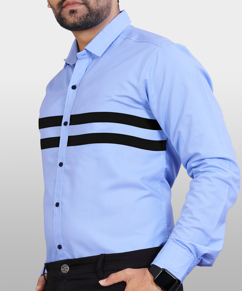 Mens baby online blue dress shirt