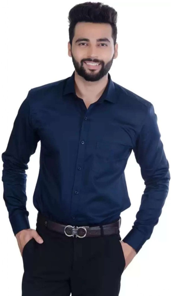 SOUNDRYAFABRIC Men Solid Casual Dark Blue Shirt Buy SOUNDRYAFABRIC Men Solid Casual Dark Blue Shirt Online at Best Prices in India Flipkart