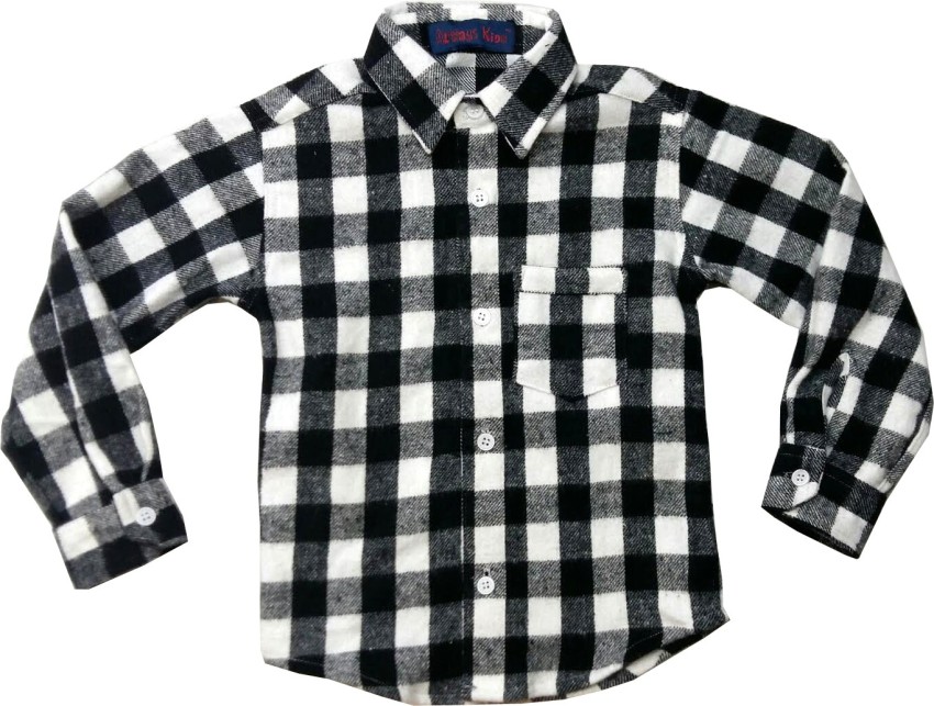 black and white kids shirt