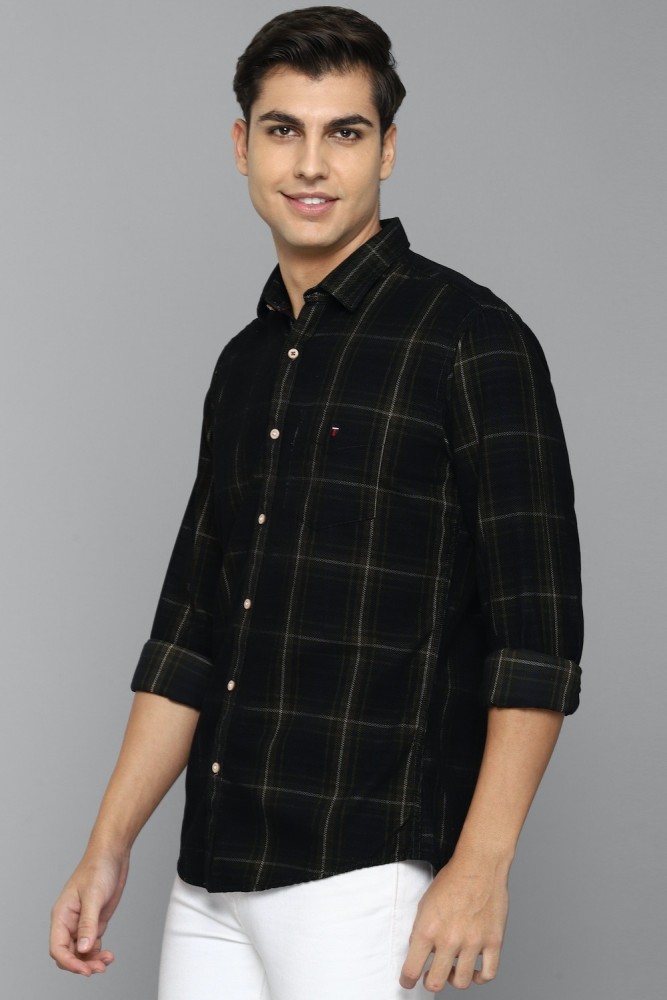 LOUIS PHILIPPE Men Checkered Casual Black, White Shirt - Buy LOUIS PHILIPPE  Men Checkered Casual Black, White Shirt Online at Best Prices in India