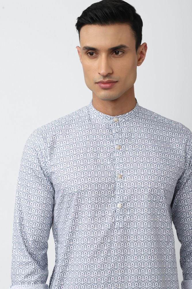 VAN HEUSEN Men Printed Straight Kurta Buy VAN HEUSEN Men Printed