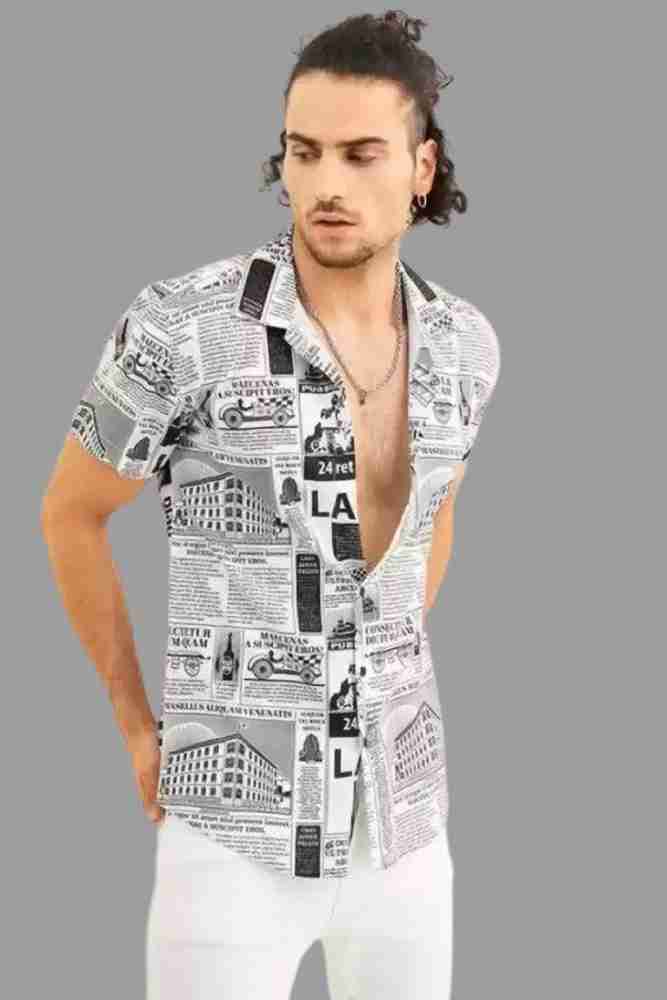 newspaper printed shirt flipkart