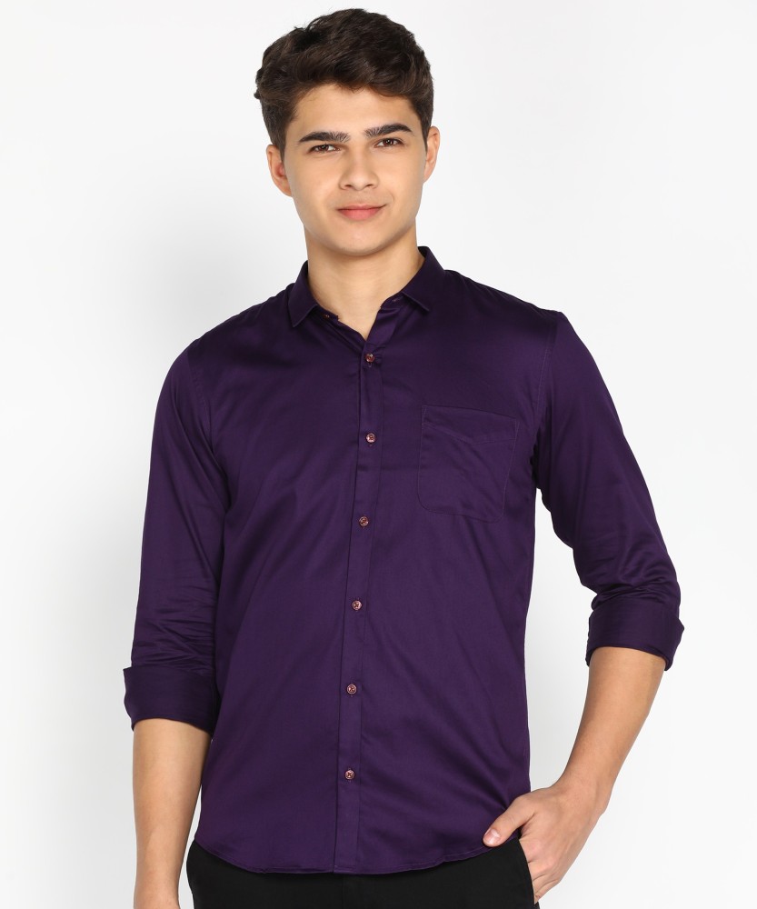 Peter england purple store shirt