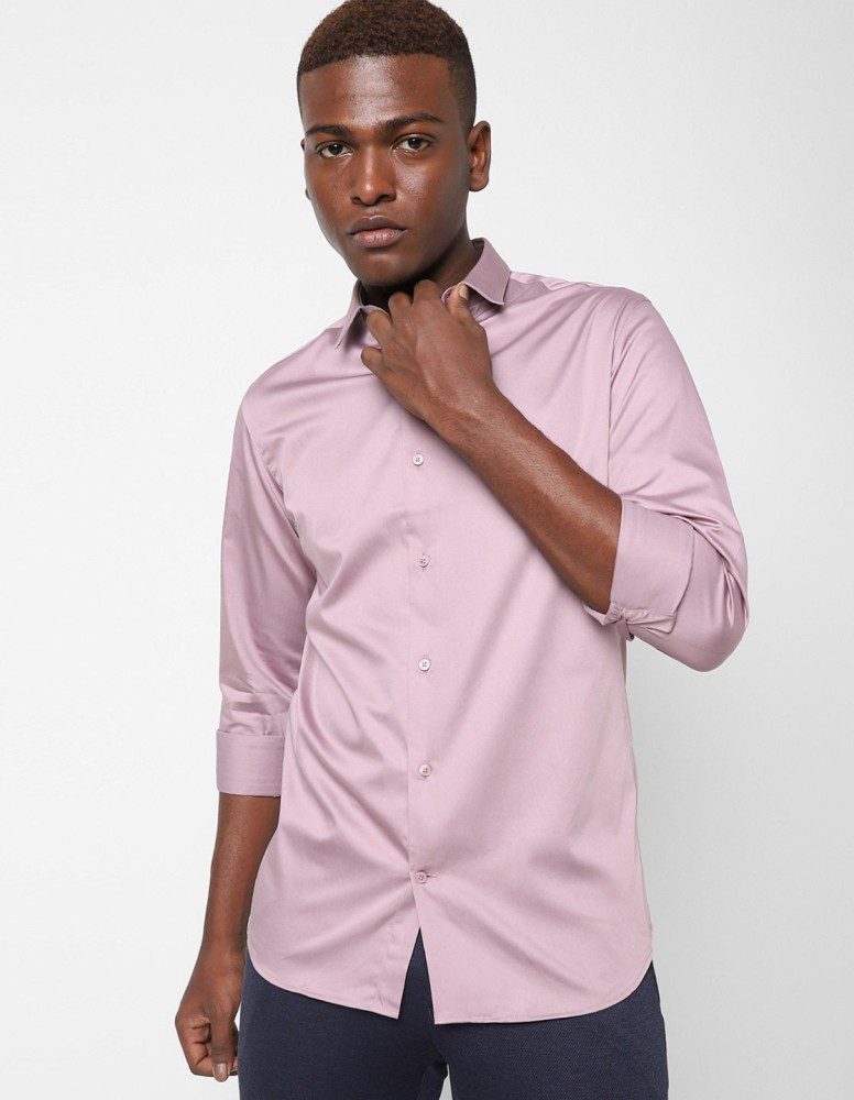 mens hot pink button down shirt