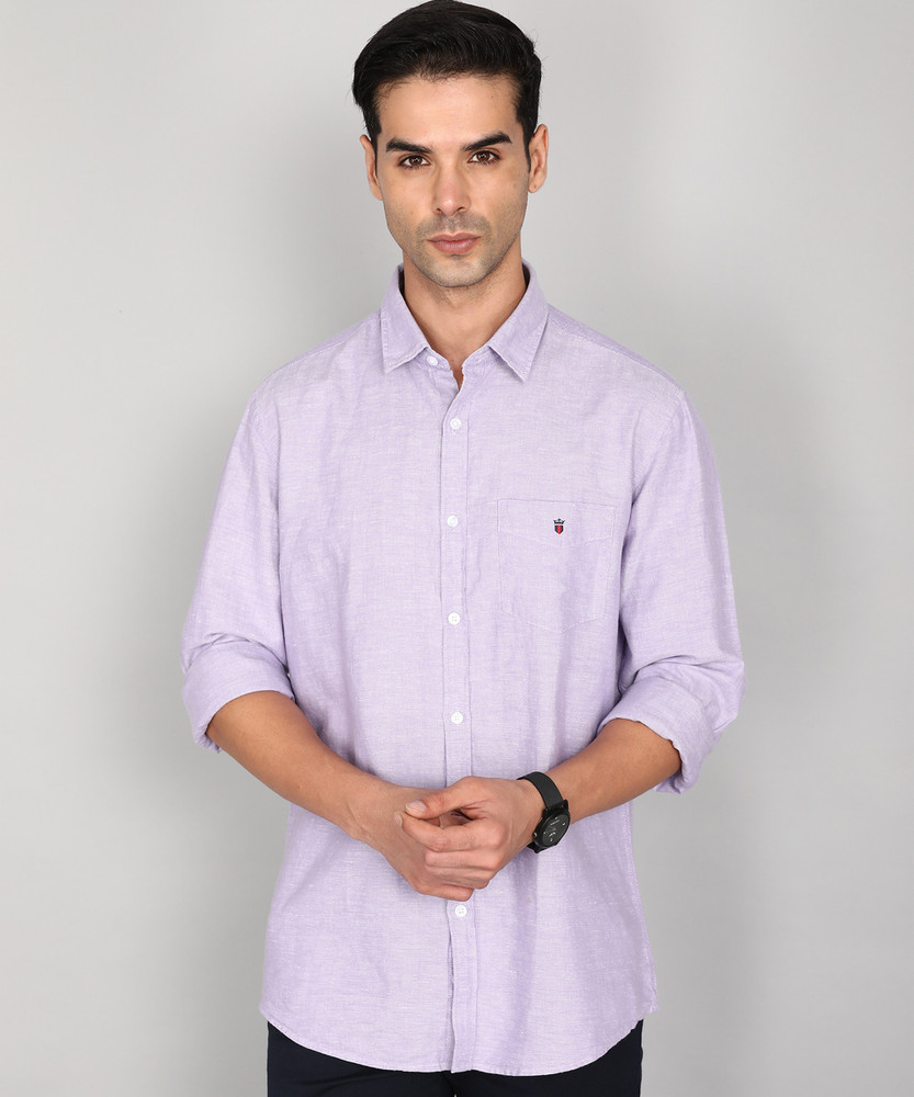 Louis philippe purple sales shirt