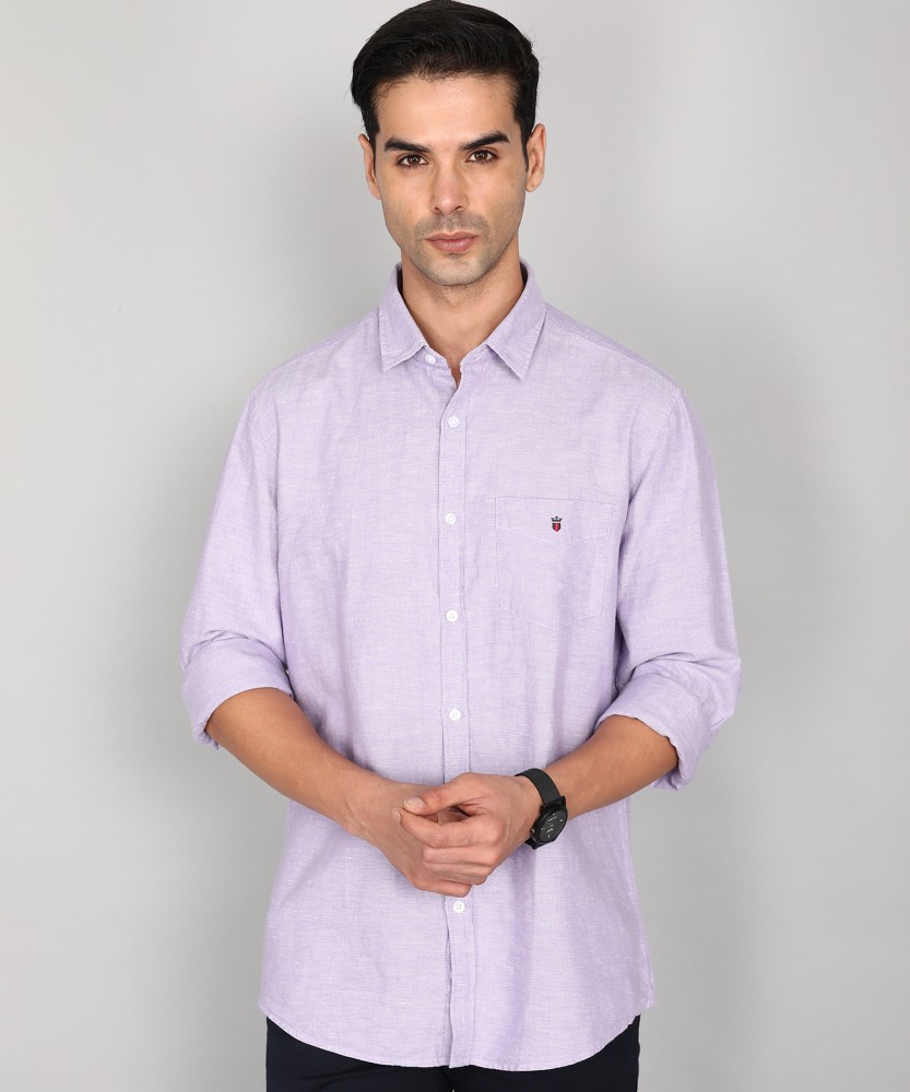 LOUIS PHILIPPE Men Checkered Casual Purple Shirt - Buy LOUIS PHILIPPE Men  Checkered Casual Purple Shirt Online at Best Prices in India