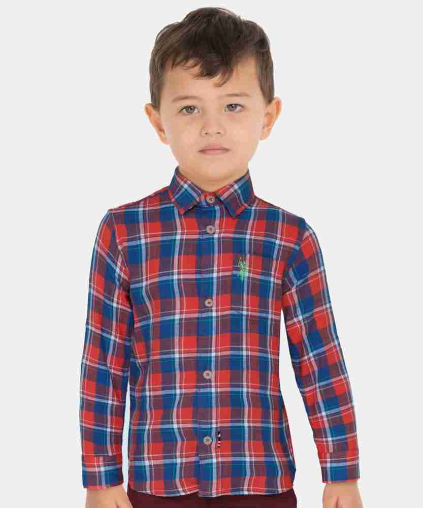 JusCubs Boys Checkered Casual Multicolor Shirt - Buy JusCubs Boys