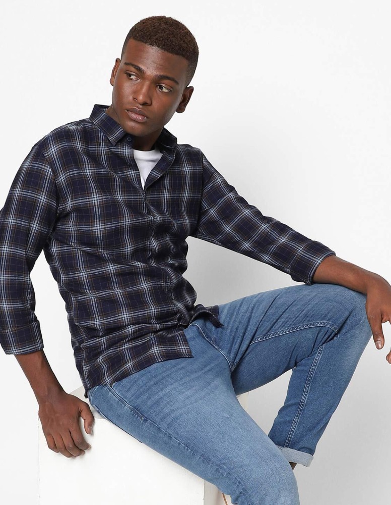 The collection Men Checkered Lounge Wear Multicolor Shirt Buy