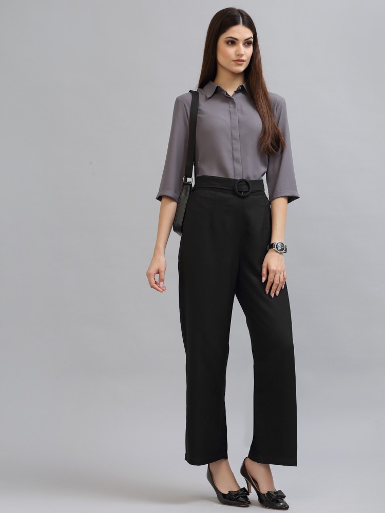 Style Quotient Women Solid Casual Grey Shirt - Buy Style Quotient